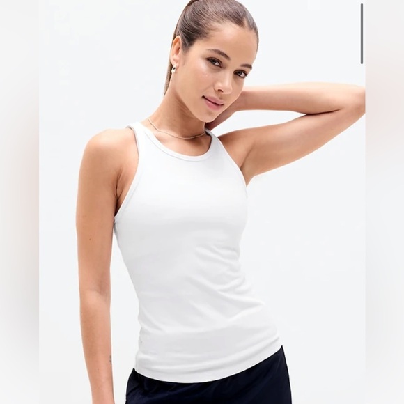 Athleta bright white signature Ribbed Cami NWT sold out online - Picture 1 of 7